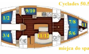 Cyclades 50.5 (beneteau) — zdjęcie 5