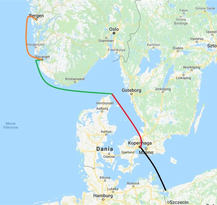 Rejs Świnoujście - Bergen