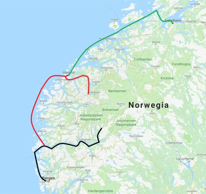 Bergen - Trondheim 07.06 - 16.06.2018 (9 dni)