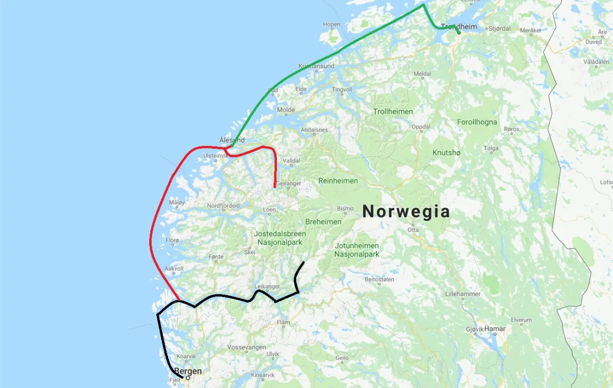 Bergen - Trondheim 07.06 - 16.06.2018 (9 dni)
