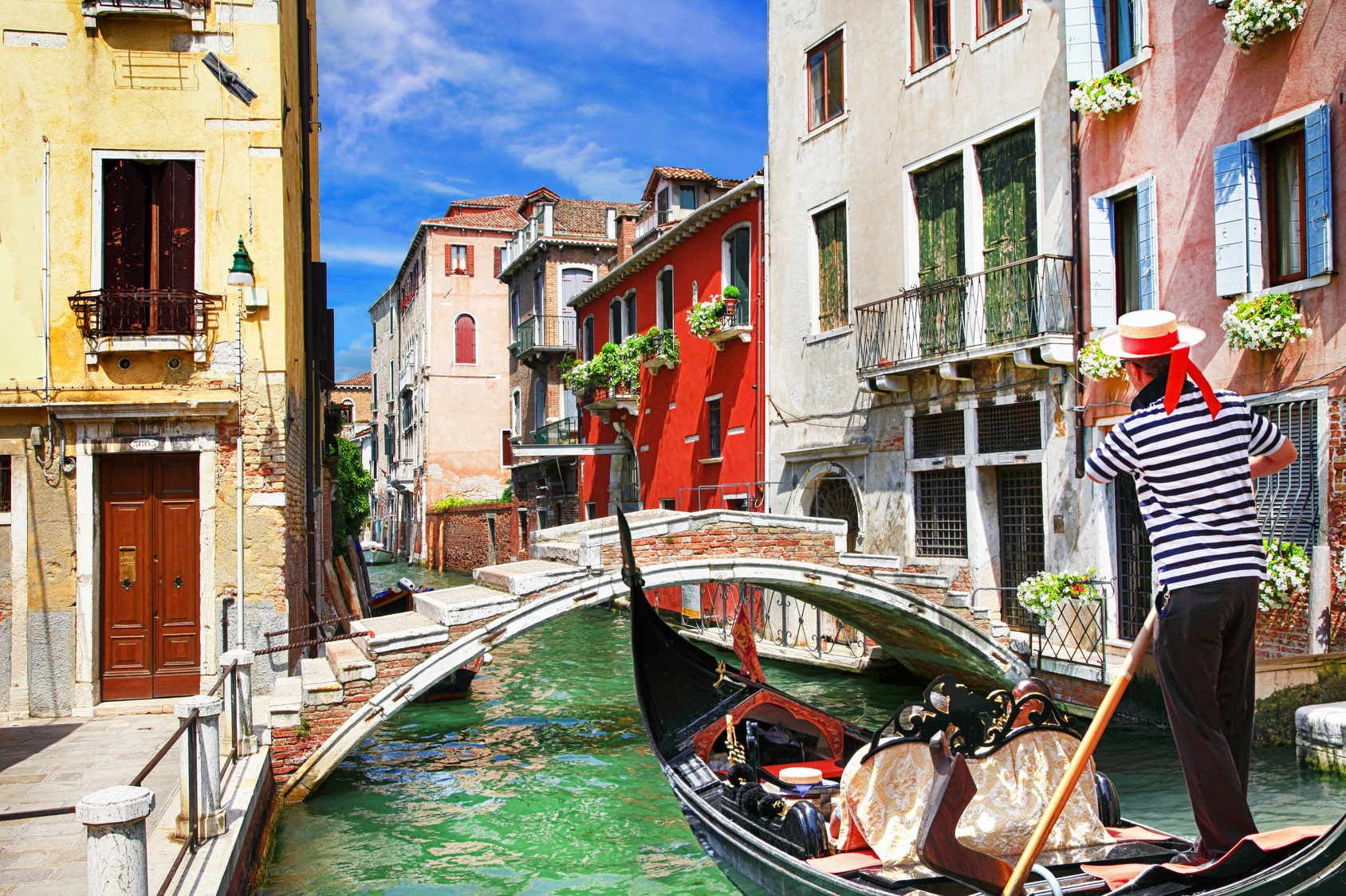 Polski gondolier w Wenecji