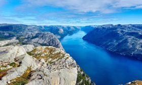 Norwegia Lysefjorden: Lysebotn Lysebotn: Preikestolen